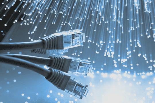 Structured cabling terminated into a network rack